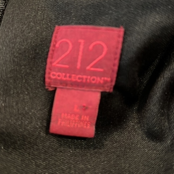 212 Collection Black Cocktail Party Dress Size Large - Picture 6 of 6